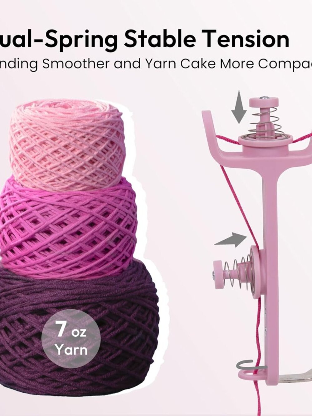 Yarn Winder, Electric Yarn Ball Winder for Crocheting, Compact Yarn Cake Winder - Picture 3 of 7